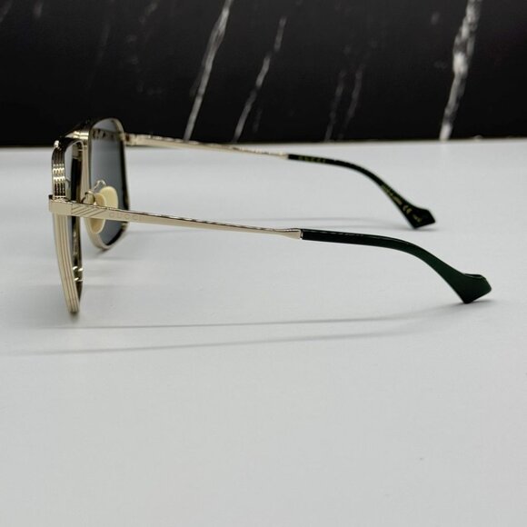 NEW GUCCI GG0840S 002 SUNGLASSES MEN AVIATOR GOLD EYEWEAR - Picture 10 of 13